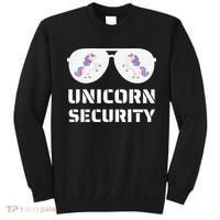 Halloween Dad Mom Daughter Unicorn Security Sweatshirt thumb 0