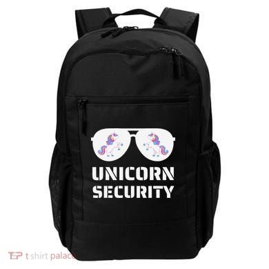 Halloween Dad Mom Daughter Unicorn Security Backpack
