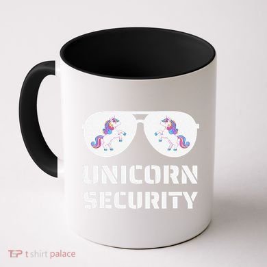 Halloween Dad Mom Daughter Unicorn Security Coffee Mug
