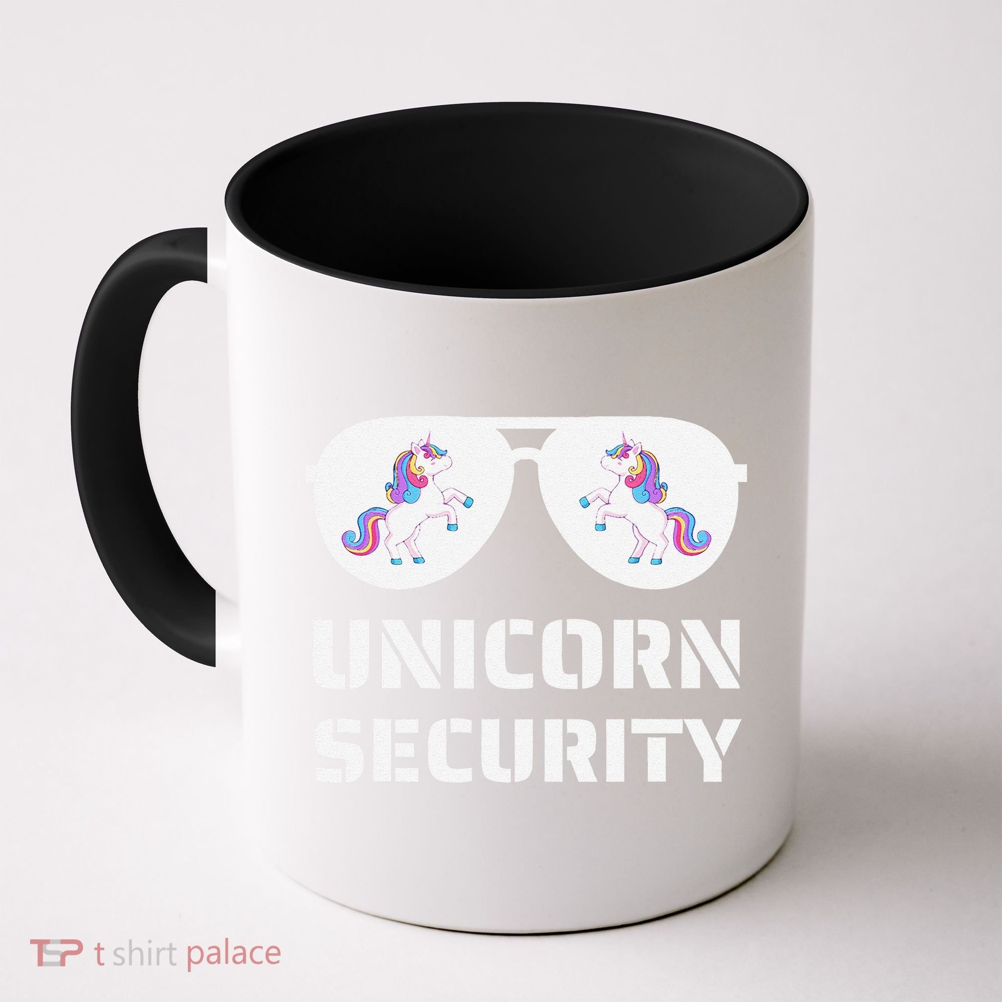 Halloween Dad Mom Daughter Unicorn Security Coffee Mug