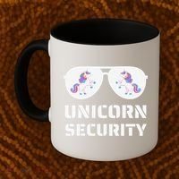 Halloween Dad Mom Daughter Unicorn Security Coffee Mug thumb 2
