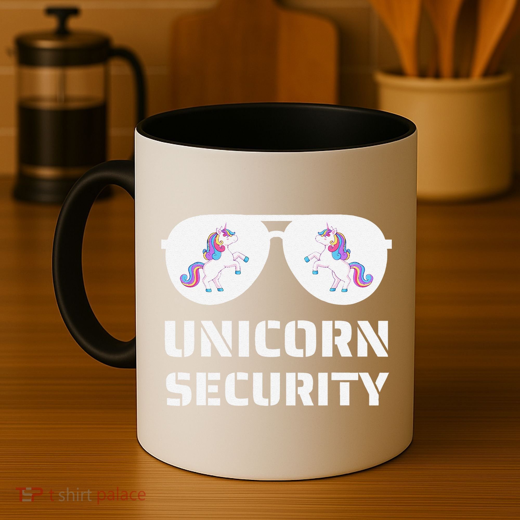 Halloween Dad Mom Daughter Unicorn Security Coffee Mug