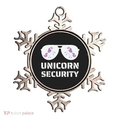 Halloween Dad Mom Daughter Unicorn Security Ornament