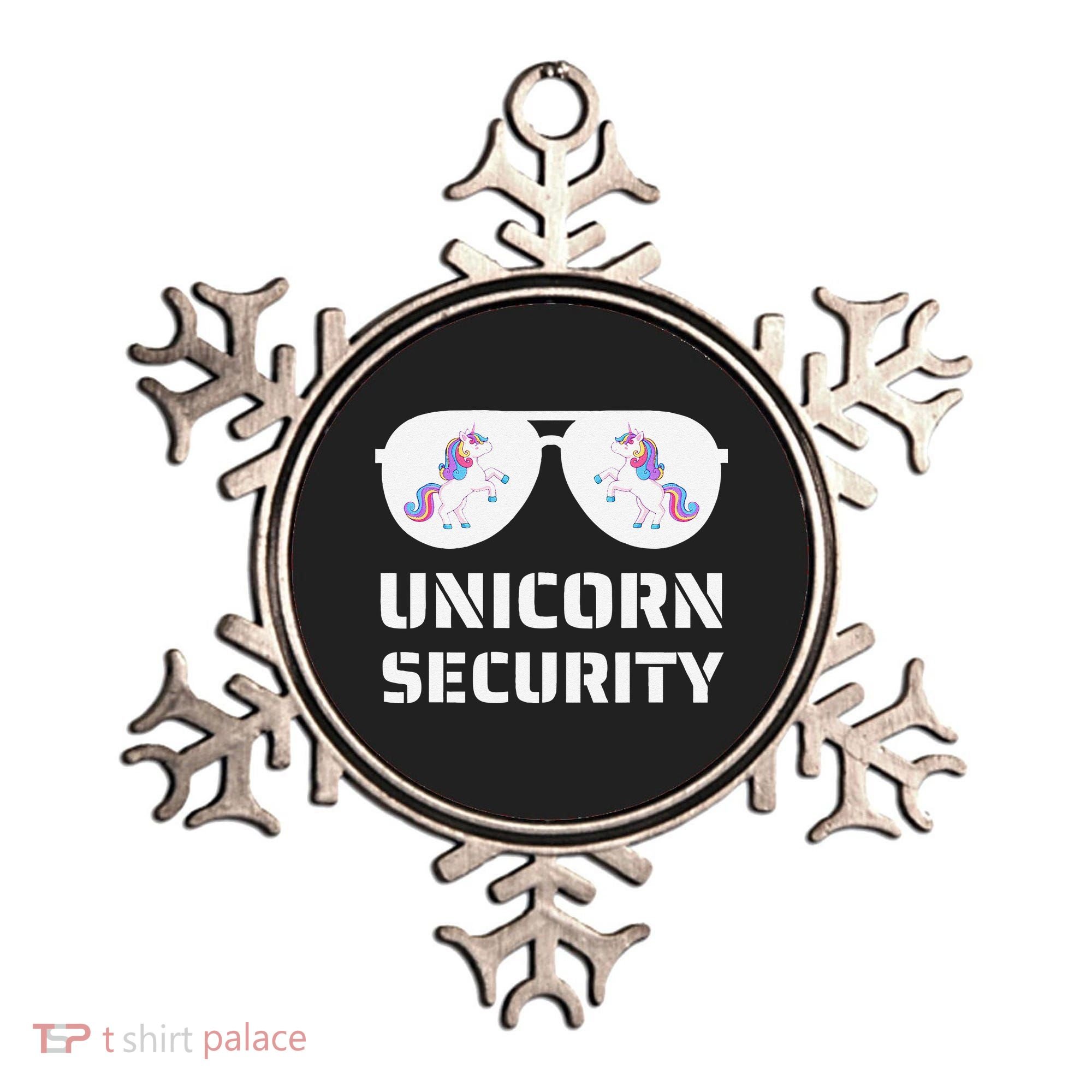 Halloween Dad Mom Daughter Unicorn Security Ornament