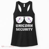 Halloween Dad Mom Daughter Unicorn Security Women's Tank Top thumb 0