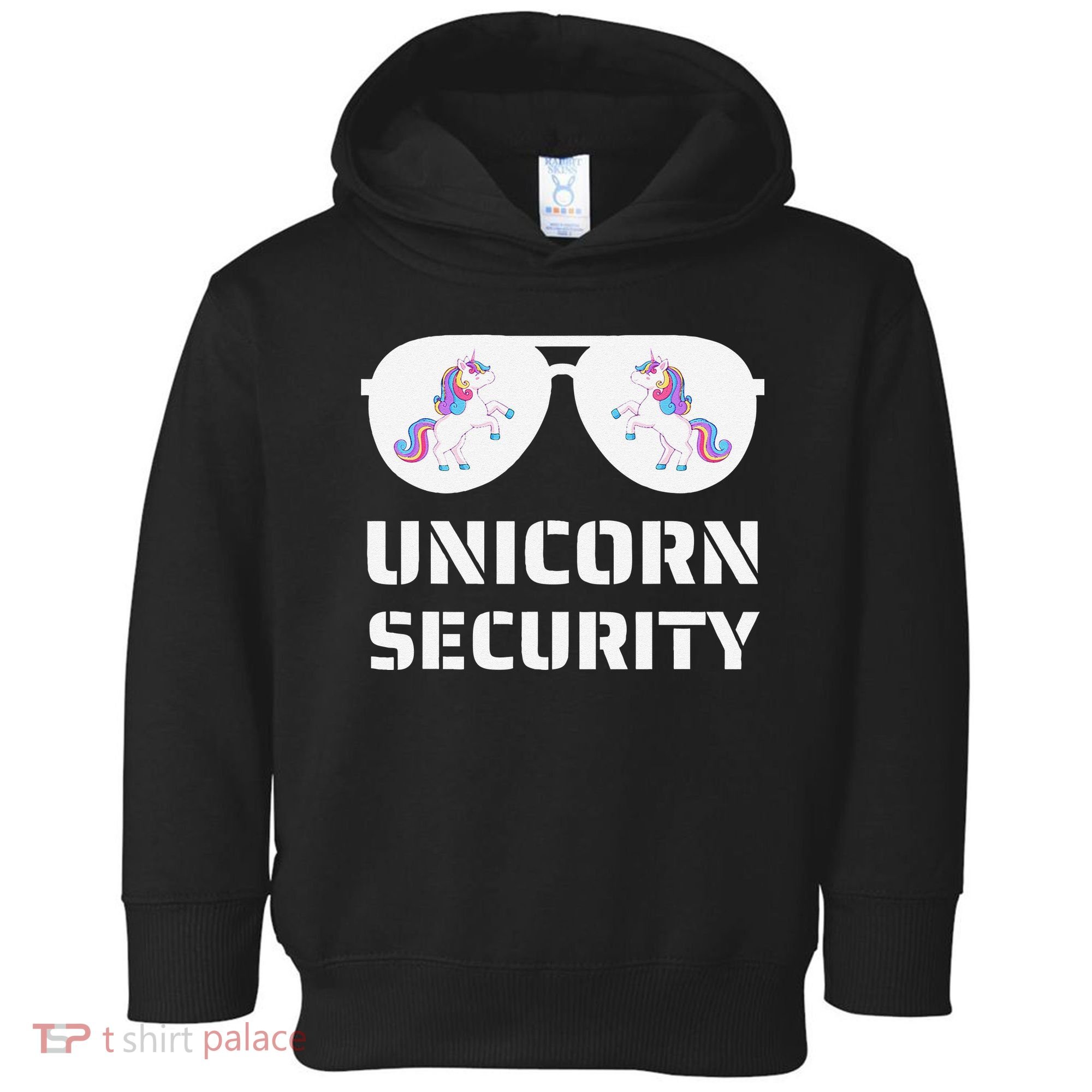 Halloween Dad Mom Daughter Unicorn Security Toddler Hoodie