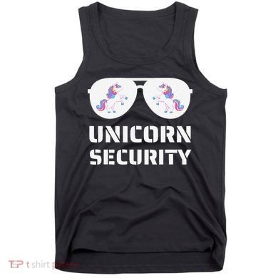 Halloween Dad Mom Daughter Unicorn Security Tank Top