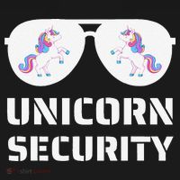 Halloween Dad Mom Daughter Unicorn Security Tank Top thumb 6