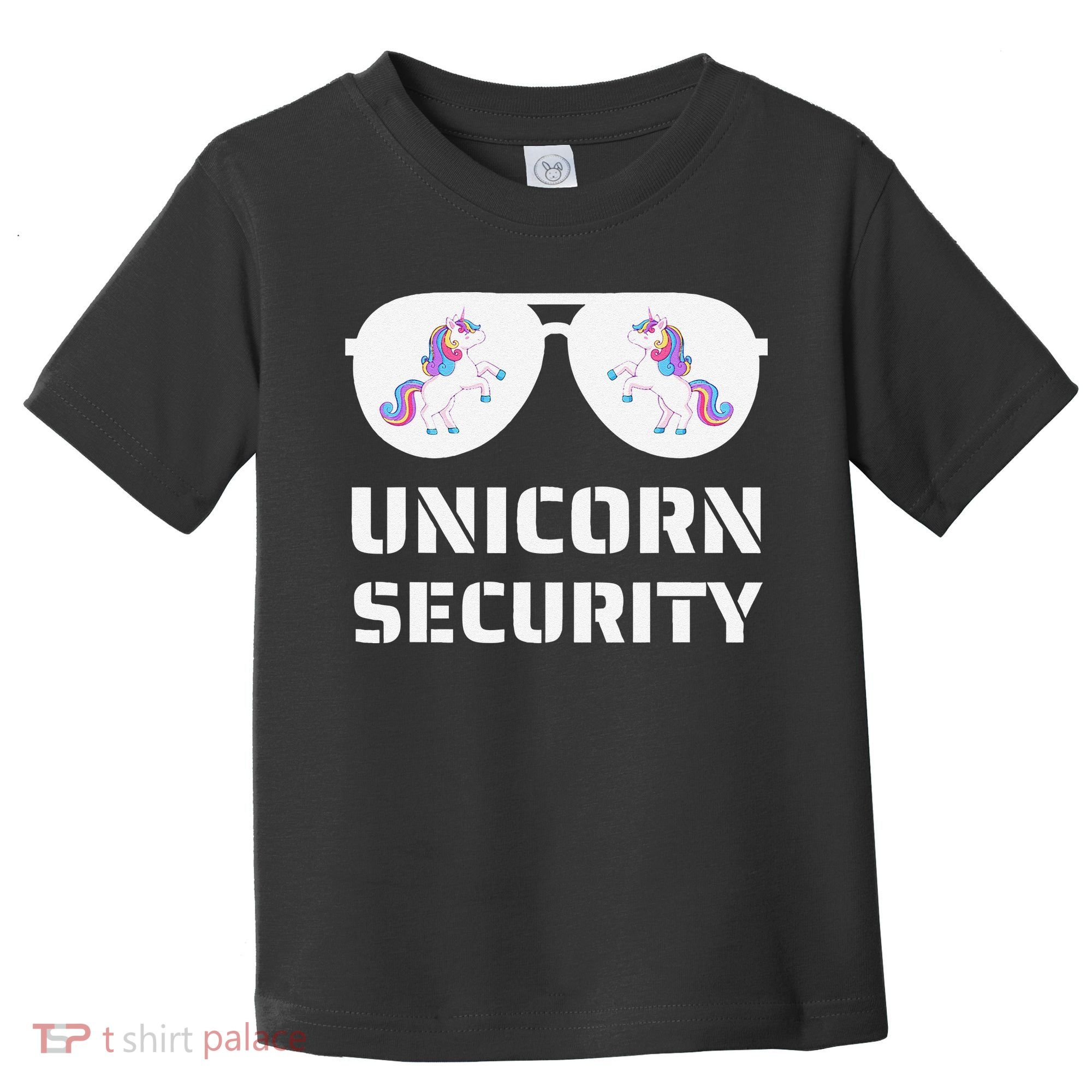 Halloween Dad Mom Daughter Unicorn Security Toddler T-Shirt