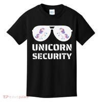 Halloween Dad Mom Daughter Unicorn Security Kids T-Shirt thumb 0