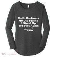 Hello Darkness My Old Friend I Stood Up Too Fast Again Pots Women's Perfect Tri Tunic Long Sleeve Shirt thumb 0