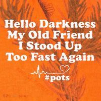 Hello Darkness My Old Friend I Stood Up Too Fast Again Pots Kati Licensed 12" Camo Cuffed Beanie thumb 2