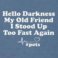 Hello Darkness My Old Friend I Stood Up Too Fast Again Pots Comfort Colors Garment-Dyed Hooded Sweatshirt thumb 2