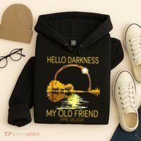 Hello Darkness My Old Friend Funny 2024 Solar Eclipse 4.8.24 Hoodie thumb 4