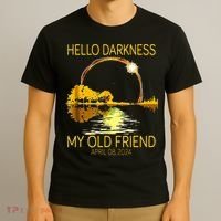 Hello Darkness My Old Friend Funny 2024 Solar Eclipse 4.8.24 T-Shirt thumb 3