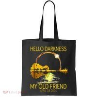 Hello Darkness My Old Friend Funny 2024 Solar Eclipse 4.8.24 Tote Bag thumb 0