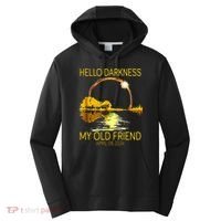 Hello Darkness My Old Friend Funny 2024 Solar Eclipse 4.8.24 Performance Fleece Hoodie thumb 0