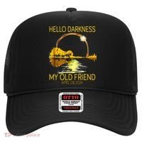 Hello Darkness My Old Friend Funny 2024 Solar Eclipse 4.8.24 Hat thumb 0