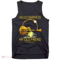 Hello Darkness My Old Friend Funny 2024 Solar Eclipse 4.8.24 Tank Top thumb 0
