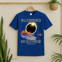 Hello Darkness My Old Friend Solar Eclipse April 08 2024 T-Shirt thumb 2