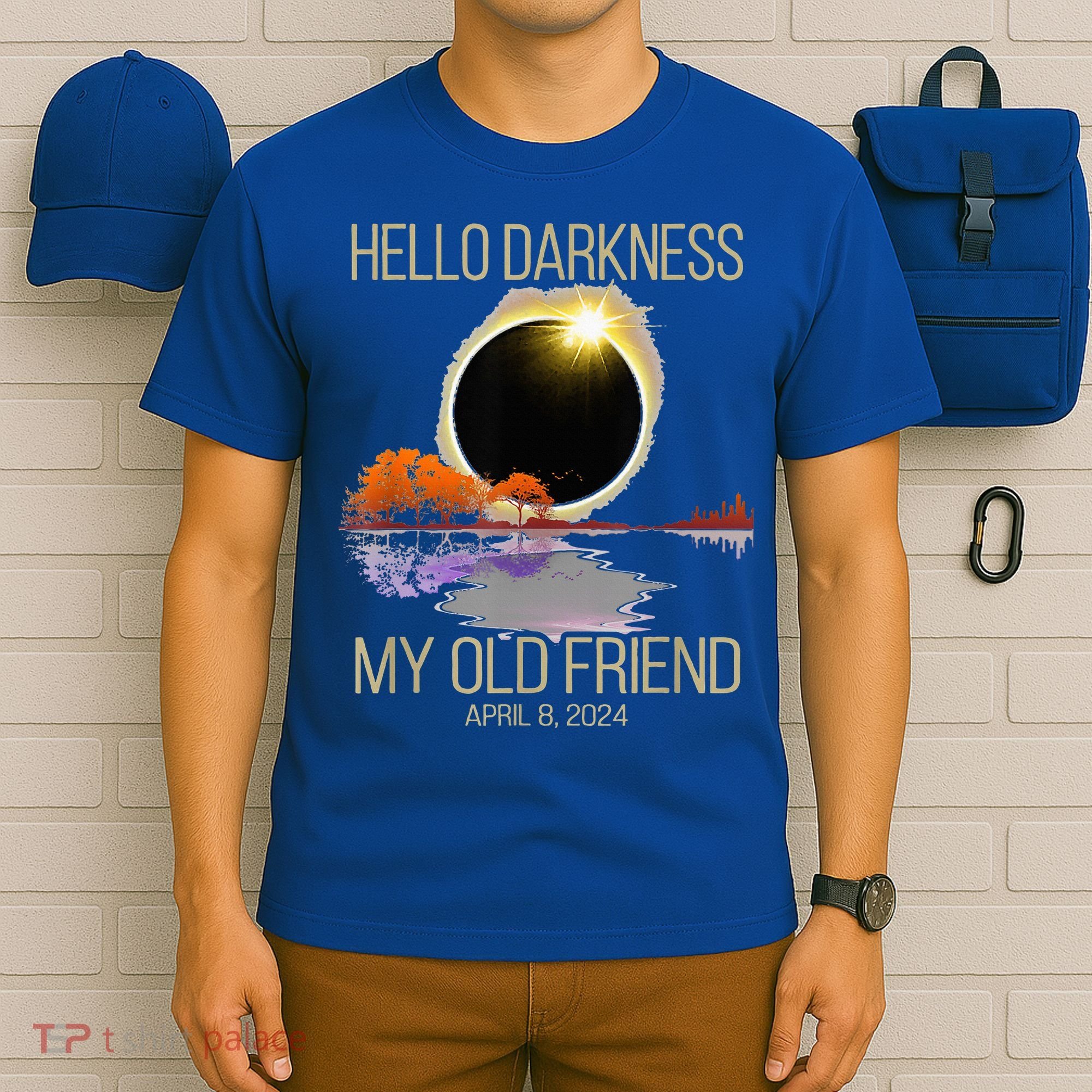 Hello Darkness My Old Friend Solar Eclipse April 08 2024 T-Shirt