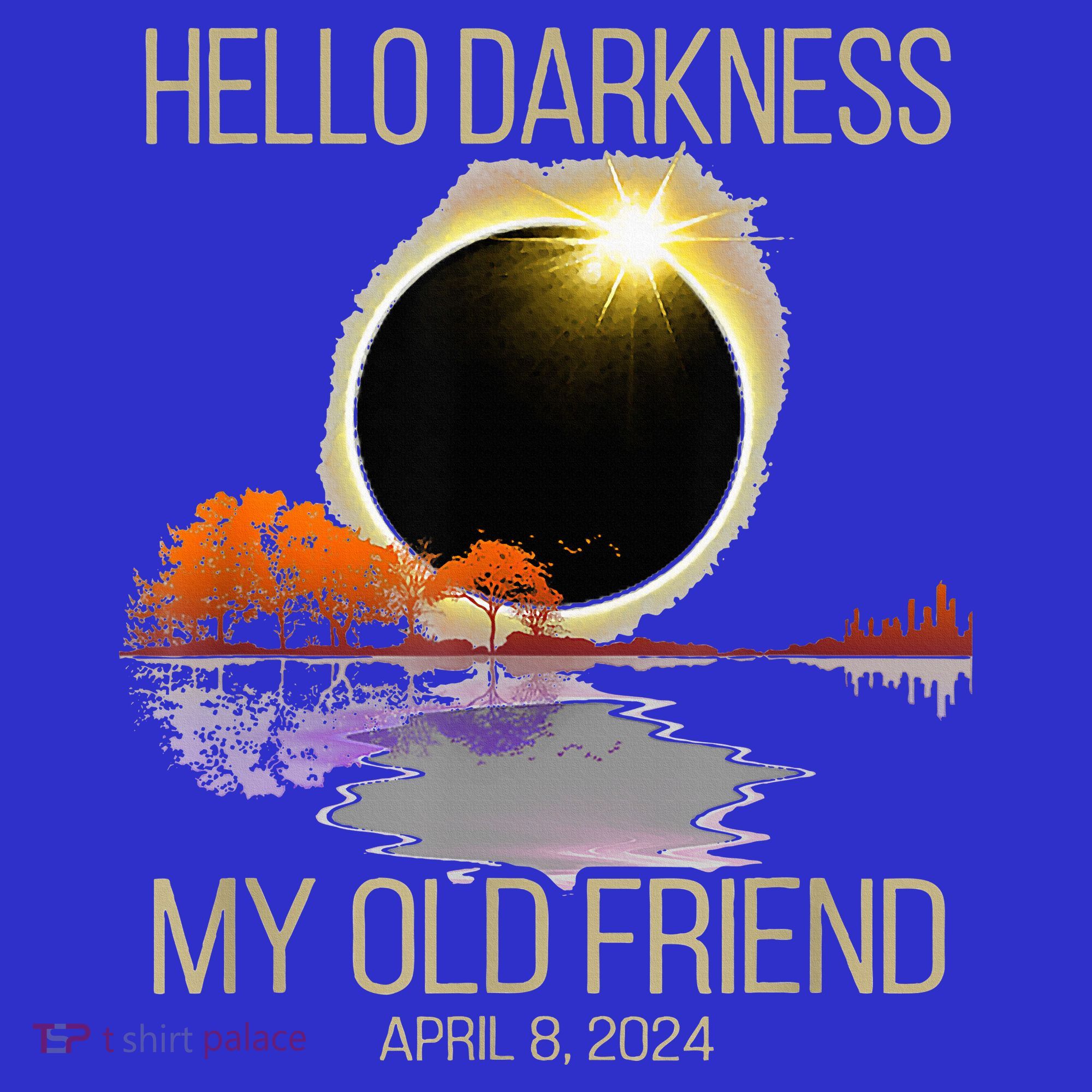 Hello Darkness My Old Friend Solar Eclipse April 08 2024 Mousepad