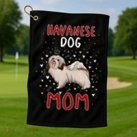 Havanese Dog Mom Funny Havanese Owner Quote For Women Golf Towel thumb 1