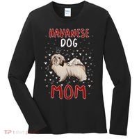 Havanese Dog Mom Funny Havanese Owner Quote For Women Women's Long Sleeve Shirt thumb 0