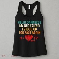 Hello Darkness My Old Friend I Stood Up Too Fast Again Pots Women's Tank Top thumb 3
