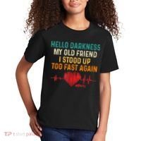 Hello Darkness My Old Friend I Stood Up Too Fast Again Pots Kids T-Shirt thumb 2