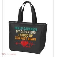 Hello Darkness My Old Friend I Stood Up Too Fast Again Pots Tote Bag thumb 3