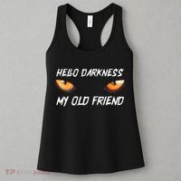 Hello Darkness My Old Friend Halloween Costume Cat Women's Tank Top thumb 3