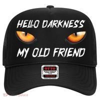 Hello Darkness My Old Friend Halloween Costume Cat Hat thumb 0