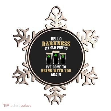 Hello Darkness My Old Friend I’ve Come To Drink With You Again Ornament