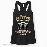 Hello Darkness My Old Friend I’ve Come To Drink With You Again Women's Tank Top thumb 0
