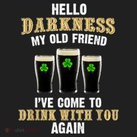 Hello Darkness My Old Friend I’ve Come To Drink With You Again Hat thumb 2