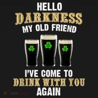 Hello Darkness My Old Friend I’ve Come To Drink With You Again Kids Long Sleeve Shirt thumb 2