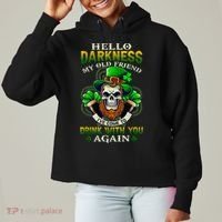 Hello Darkness My Old Friend I’ve Come To Drink With You Again Ladies Heavyweight Boxy Pullover Hoodie thumb 0