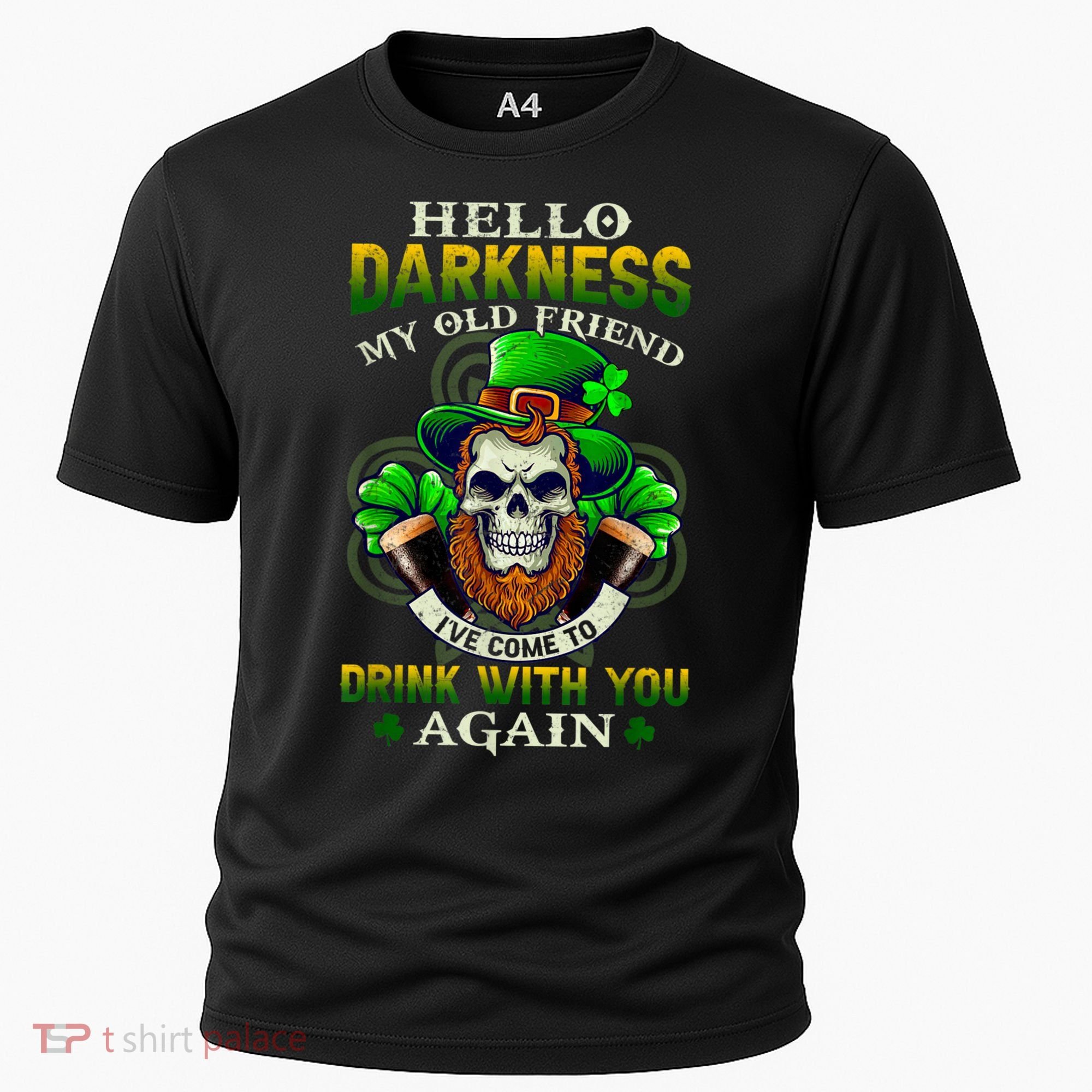 Hello Darkness My Old Friend I’ve Come To Drink With You Again Cooling Performance Crew T-Shirt