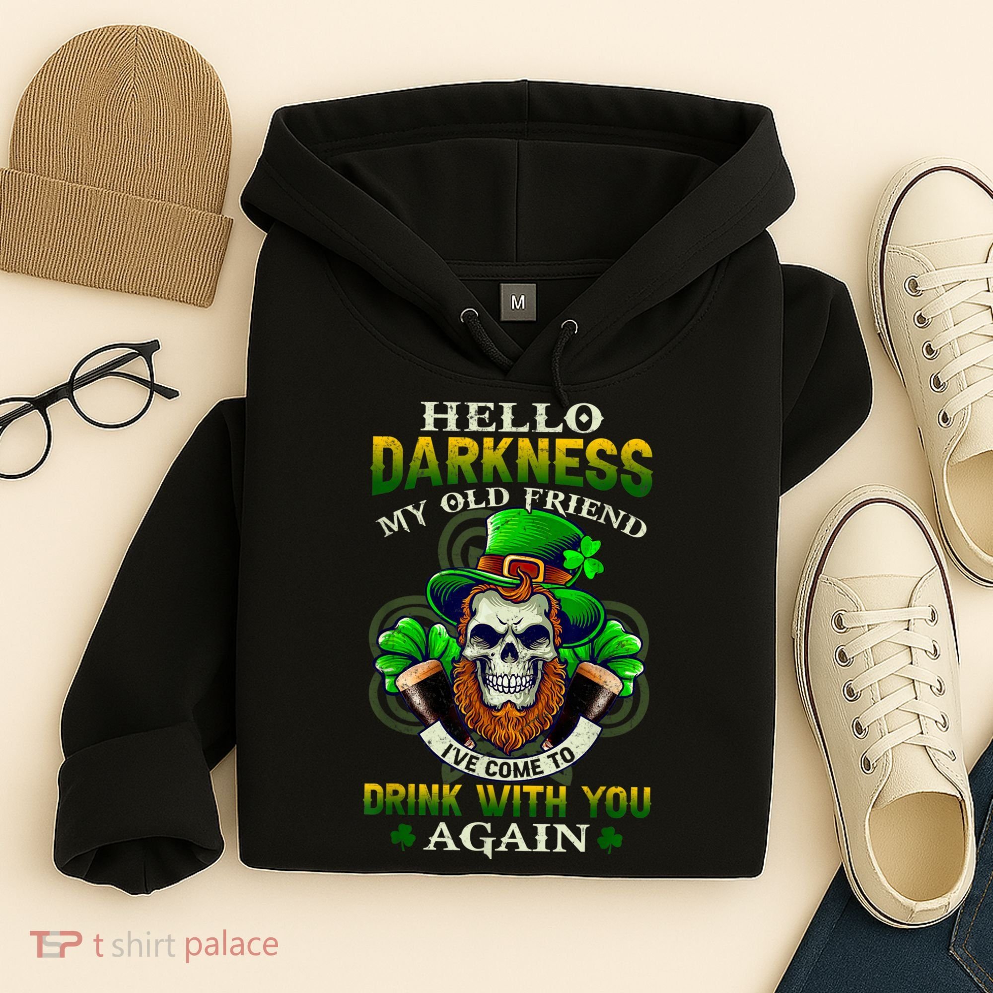 Hello Darkness My Old Friend I’ve Come To Drink With You Again Hoodie