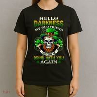 Hello Darkness My Old Friend I’ve Come To Drink With You Again T-Shirt thumb 4