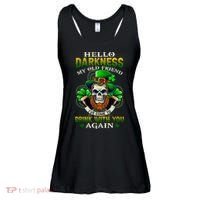 Hello Darkness My Old Friend I’ve Come To Drink With You Again Ladies Essential Flowy Tank thumb 0