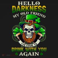 Hello Darkness My Old Friend I’ve Come To Drink With You Again Mousepad thumb 1