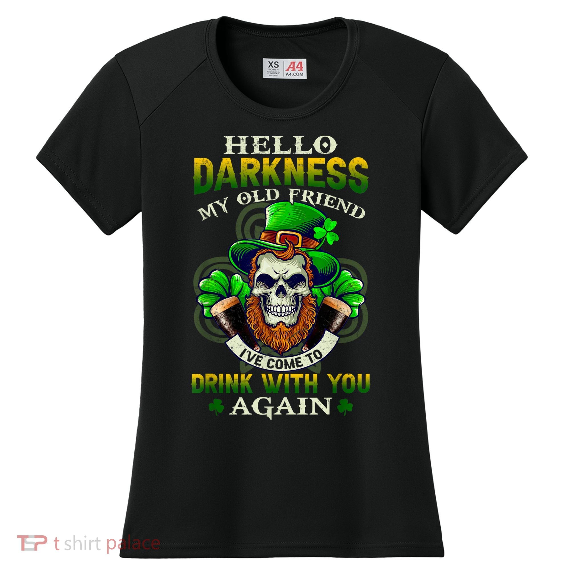 Hello Darkness My Old Friend I’ve Come To Drink With You Again Women's Cooling Performance Crew T-Shirt