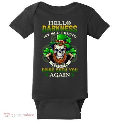 Hello Darkness My Old Friend I’ve Come To Drink With You Again Baby Bodysuit