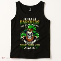 Hello Darkness My Old Friend I’ve Come To Drink With You Again Tank Top thumb 2