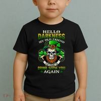 Hello Darkness My Old Friend I’ve Come To Drink With You Again Toddler T-Shirt thumb 2