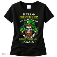 Hello Darkness My Old Friend I’ve Come To Drink With You Again Women's T-Shirt thumb 0