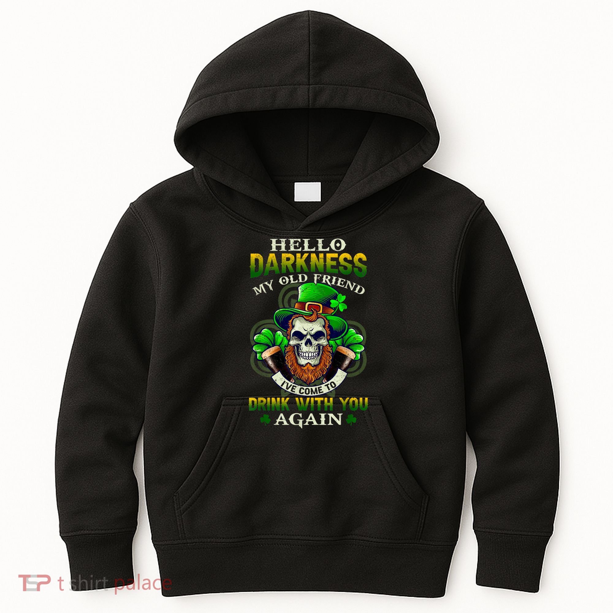 Hello Darkness My Old Friend I’ve Come To Drink With You Again Kids Hoodie