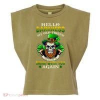 Hello Darkness My Old Friend I’ve Come To Drink With You Again Garment-Dyed Women's Muscle Tee thumb 0